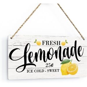 Rustic Lemonade Wood Hanging Sign - BRAND NEW - SEALED